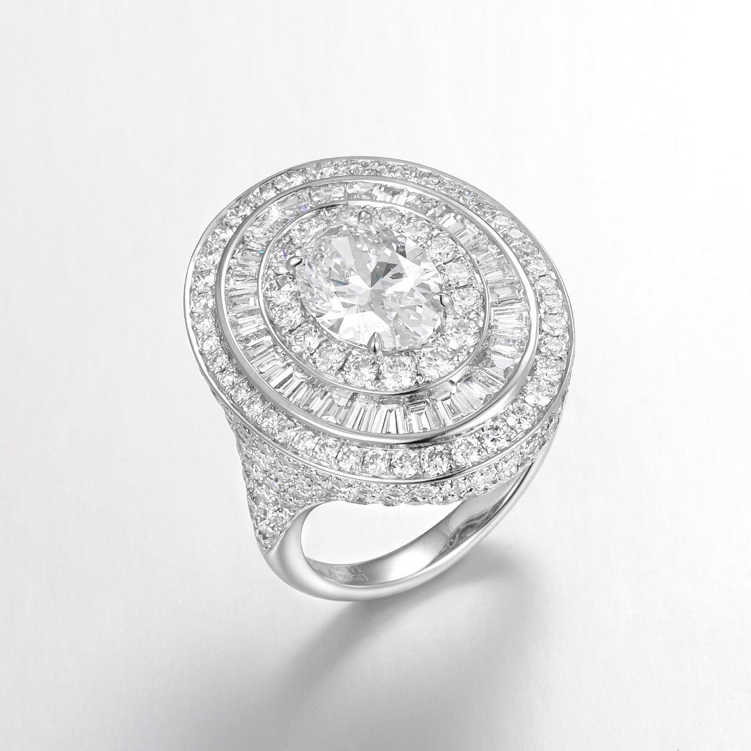 Serwa Jewellery | Celestial Orbit – PT900 Lab-Grown Diamond Ring