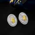 Serwa Jewellery | Golden Orbit – PT900 Lab-Grown Yellow Diamond Earrings