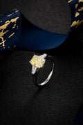 Serwa Jewellery | Golden Axis – PT900 Lab-Grown Yellow Diamond Ring