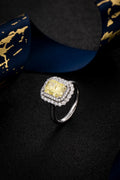 Serwa Jewellery | Golden Radiance – PT900 Lab-Grown Yellow Diamond Ring