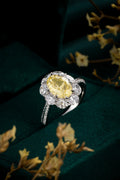 Serwa Jewellery | Golden Fleur – PT900 Lab-Grown Yellow Diamond Ring