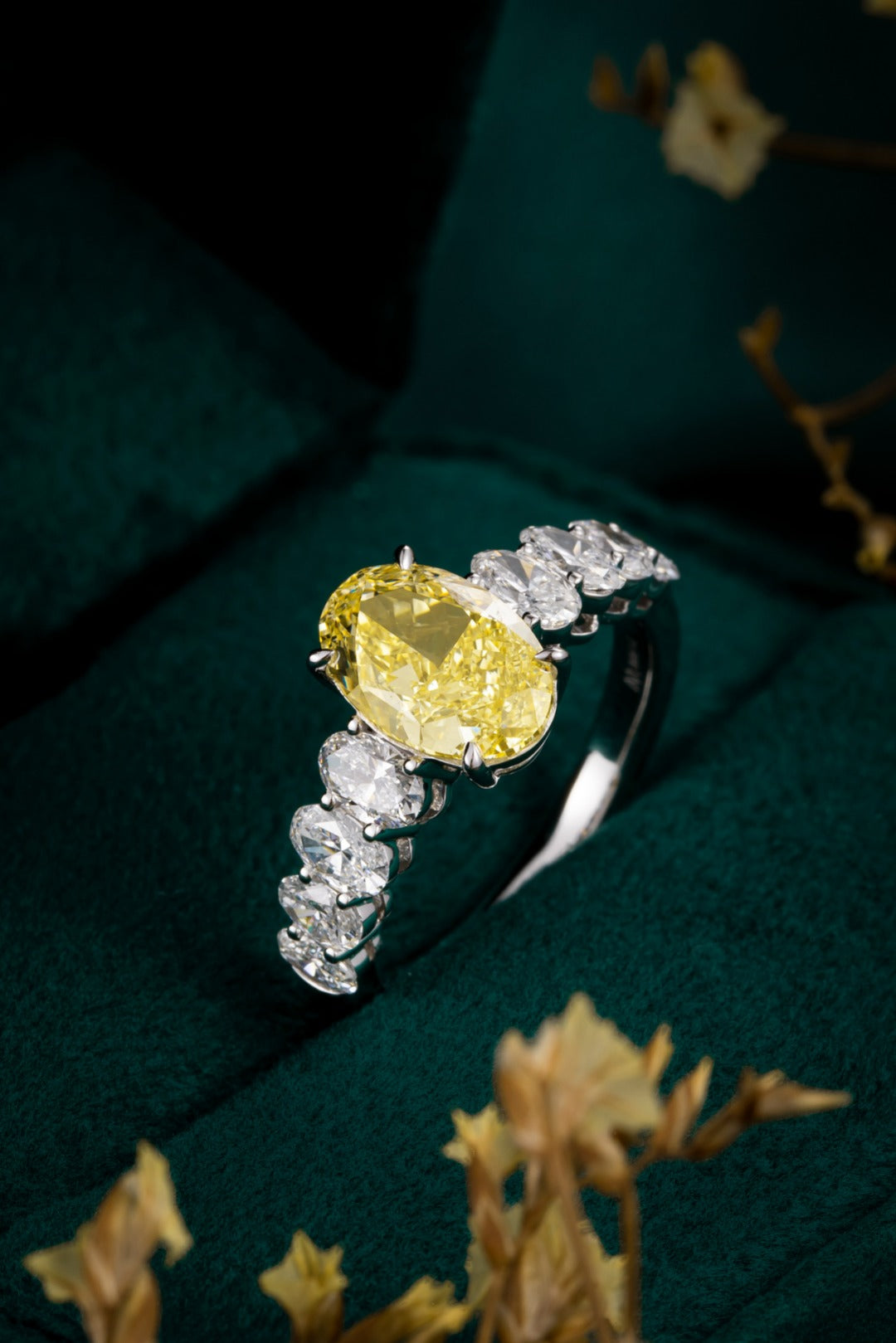 Serwa Jewellery | Golden Lineage – PT900 Lab-Grown Yellow Diamond Ring