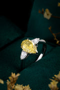 Serwa Jewellery | Golden Harmony – PT900 Lab-Grown Yellow Diamond Ring