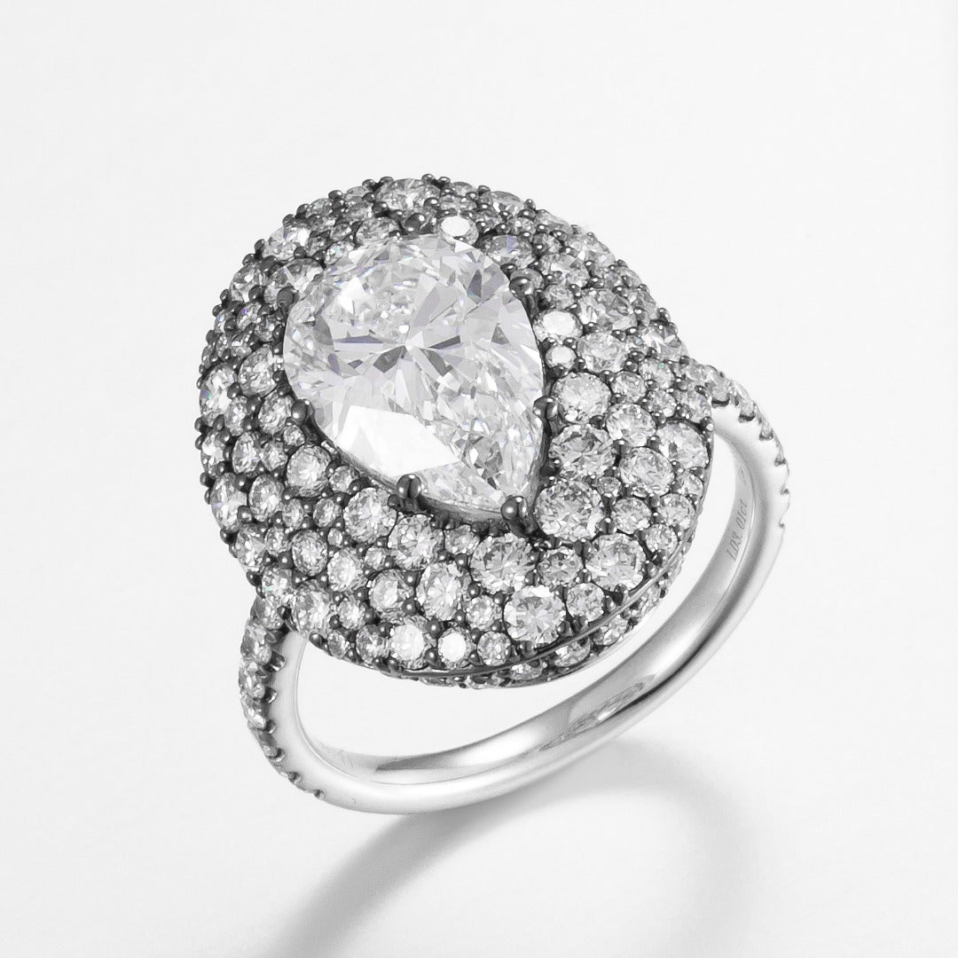 Serwa Jewellery | Halo Grandeur – PT900 Lab-Grown Diamond Ring