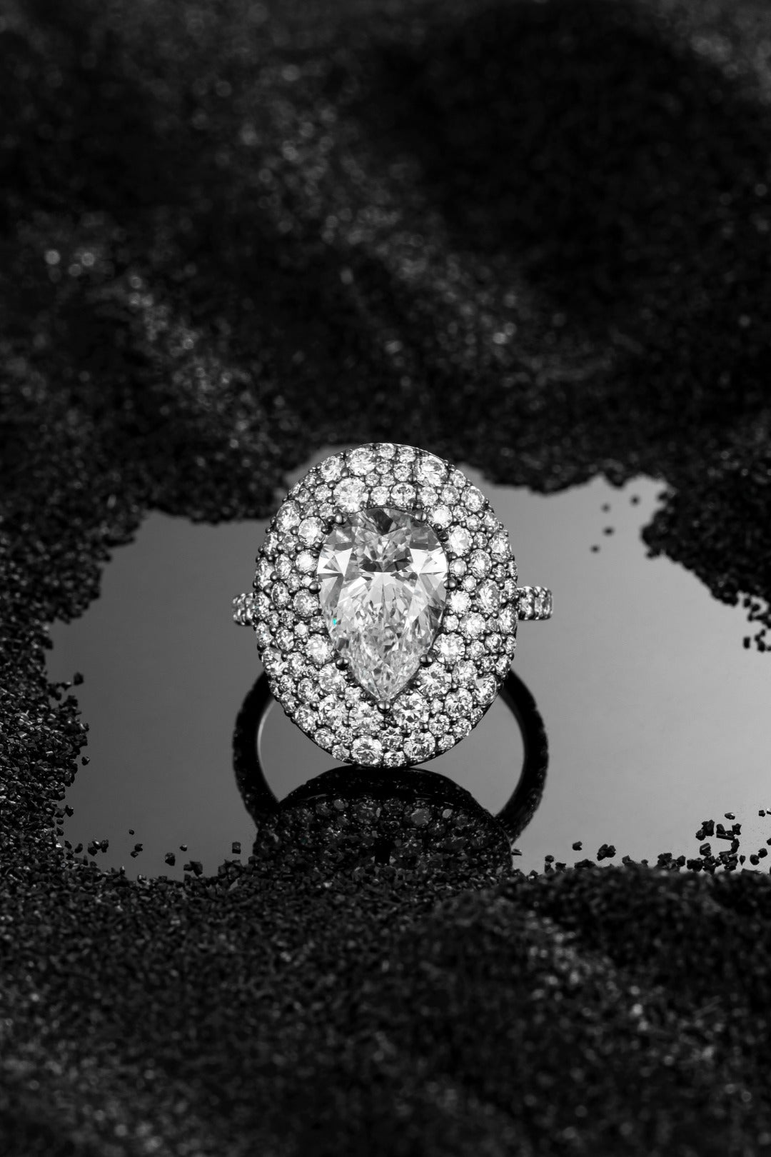 Serwa Jewellery | Halo Grandeur – PT900 Lab-Grown Diamond Ring