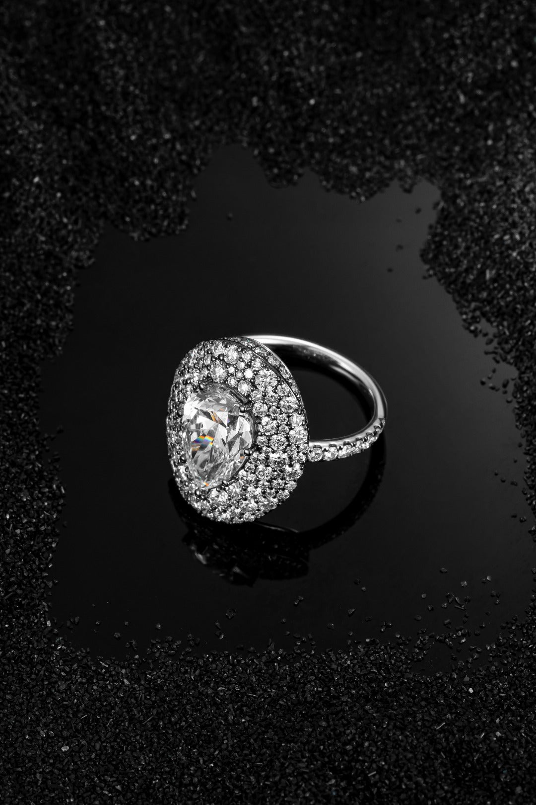 Serwa Jewellery | Halo Grandeur – PT900 Lab-Grown Diamond Ring