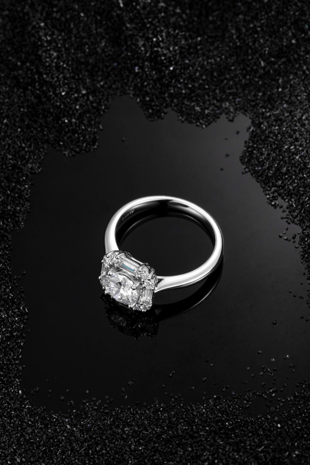 Serwa Jewellery | Radiant Frame – PT900 Lab-Grown Diamond Ring