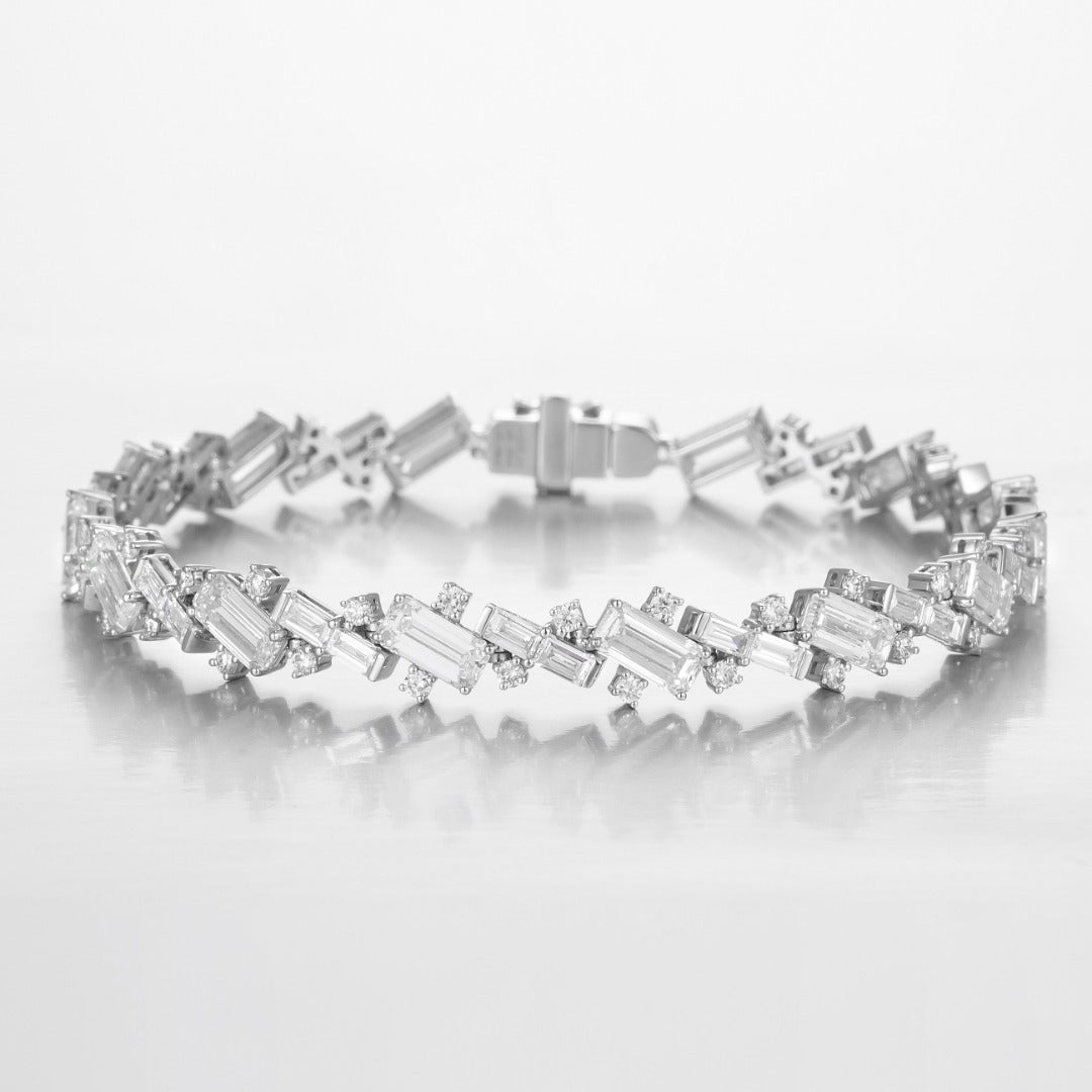 Serwa Jewellery | Architectural Rhythm – 14K Lab-Grown Diamond Bracelet