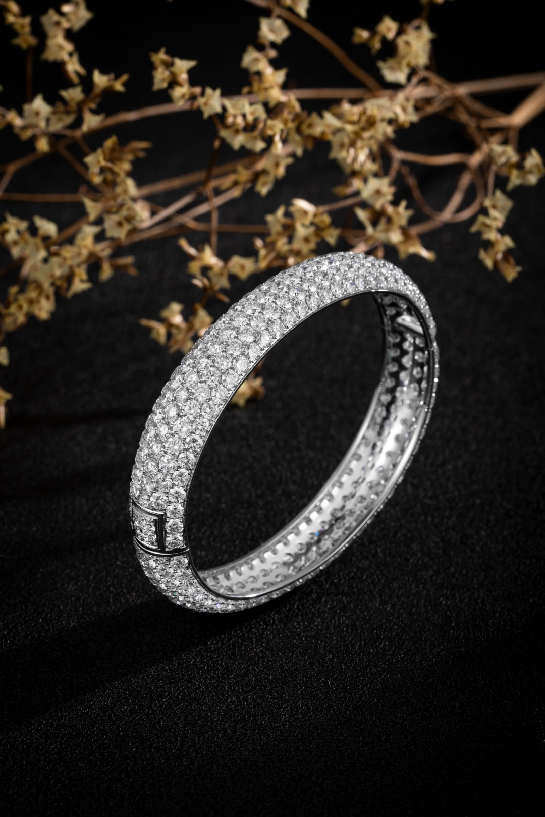 Serwa Jewellery | Pavé Brilliance – PT900 Lab-Grown Diamond Bangle