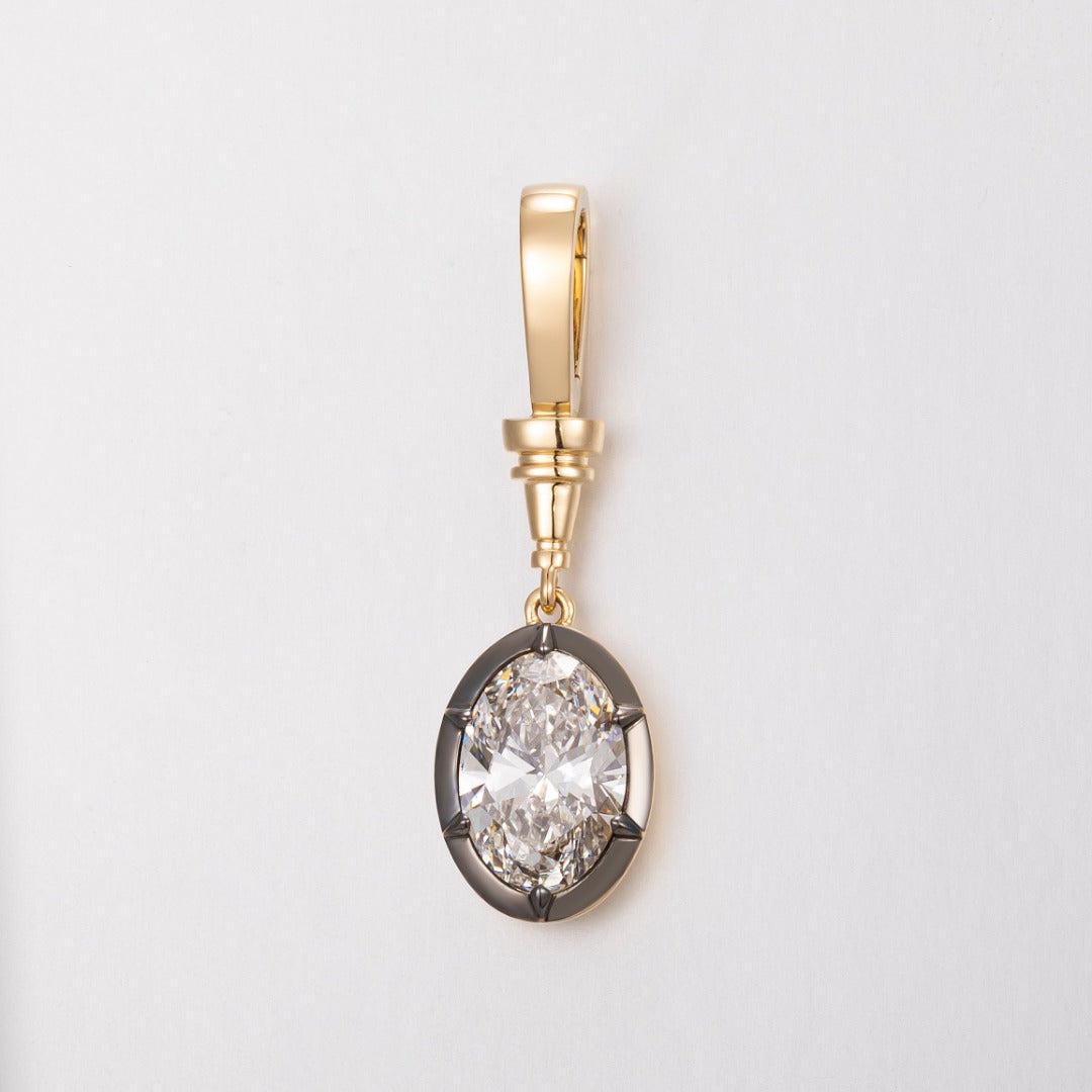 Serwa Jewellery | Oval Essence – 14K Lab-Grown Diamond Pendant