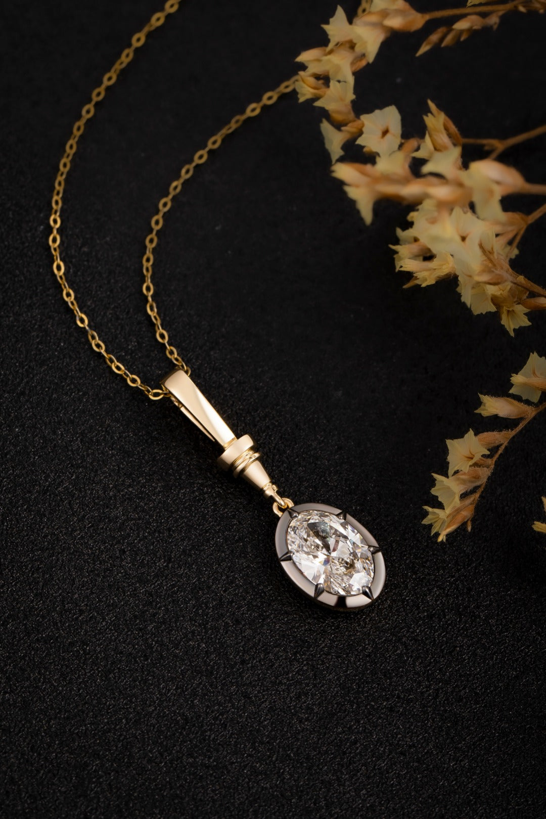 Serwa Jewellery | Oval Essence – 14K Lab-Grown Diamond Pendant