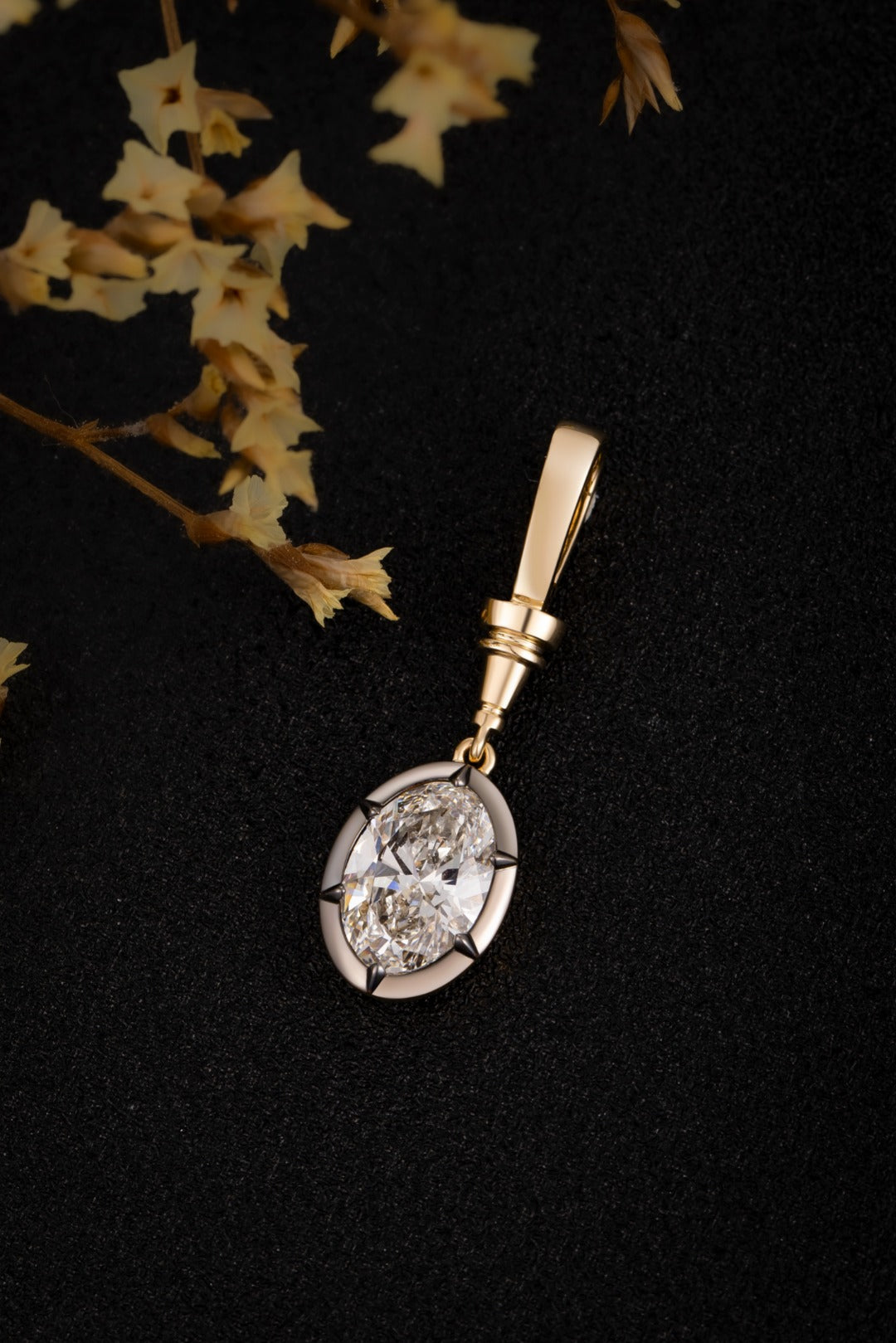 Serwa Jewellery | Oval Essence – 14K Lab-Grown Diamond Pendant