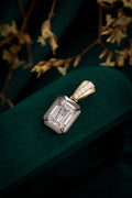 Serwa Jewellery | Emerald Halo – 14K Lab-Grown Diamond Pendant