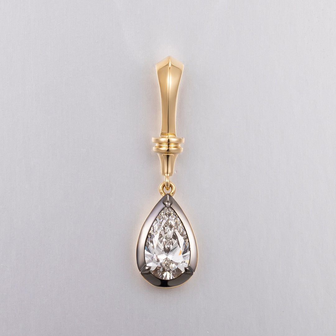 Serwa Jewellery | Pure Teardrop – 14K Lab-Grown Diamond Pendant