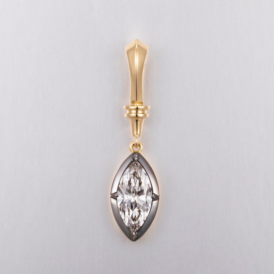 Serwa Jewellery | Marquise Poise – 14K Lab-Grown Diamond Pendant