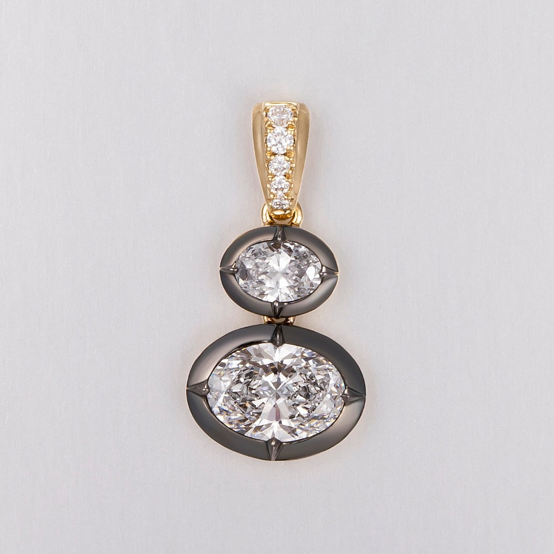 Serwa Jewellery | Dual Harmony – 14K Lab-Grown Diamond Pendant