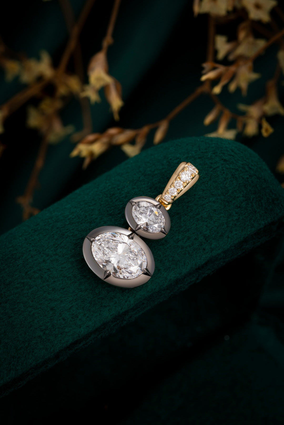 Serwa Jewellery | Dual Harmony – 14K Lab-Grown Diamond Pendant
