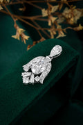 Serwa Jewellery | Regal Crest – PT900 Lab-Grown Diamond Pendant