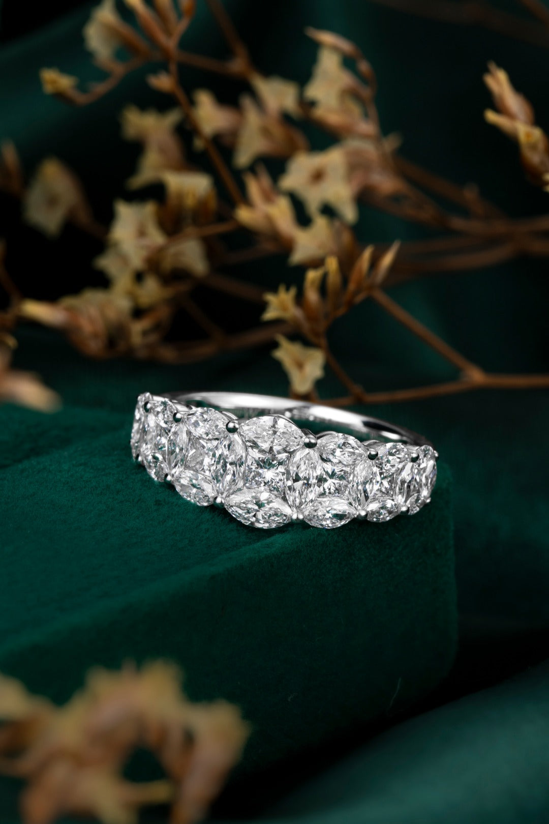 Serwa Jewellery | Marquise Crest – PT900 Lab-Grown Diamond Ring