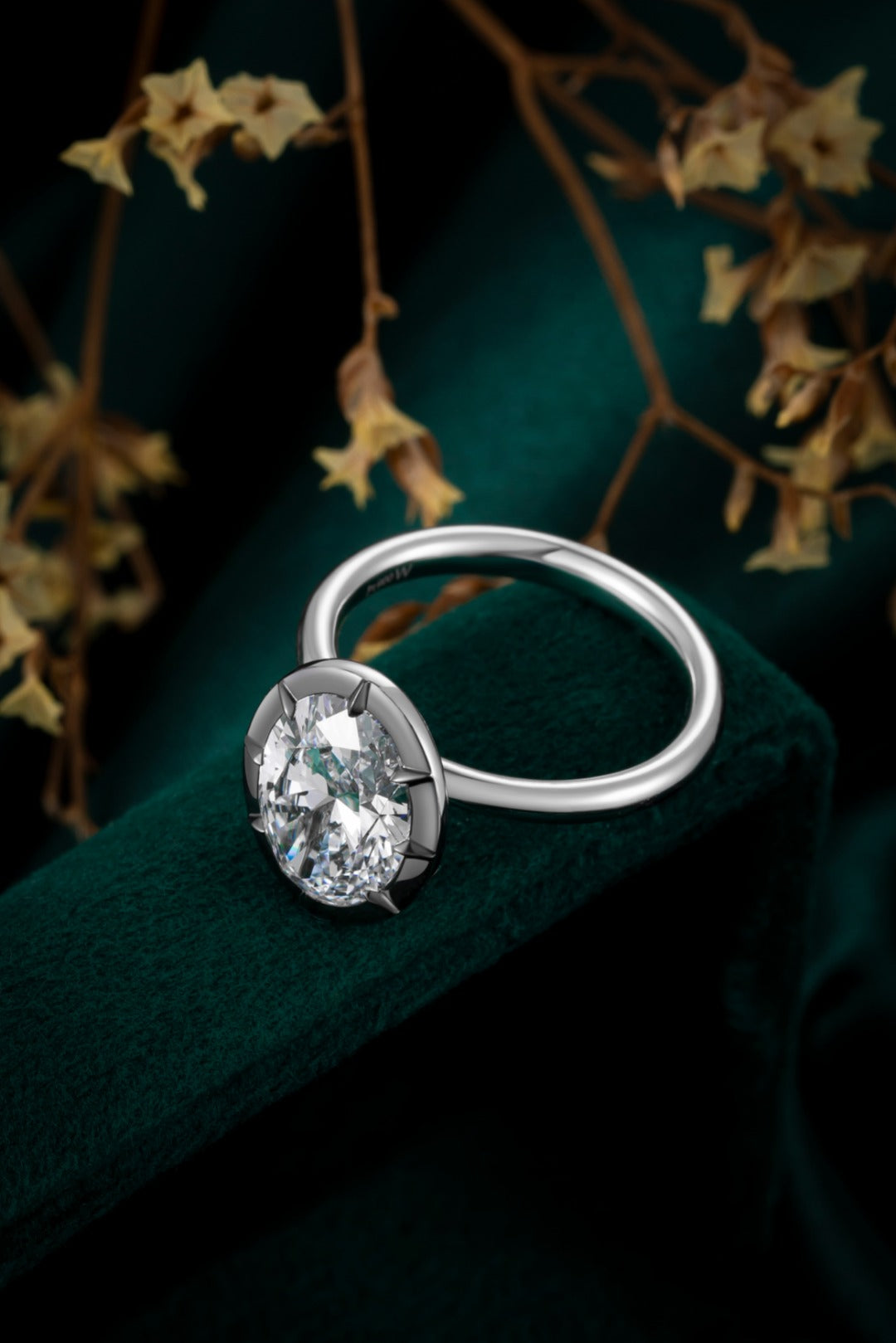 Serwa Jewellery | Lunar Embrace – PT900 Lab-Grown Diamond Ring