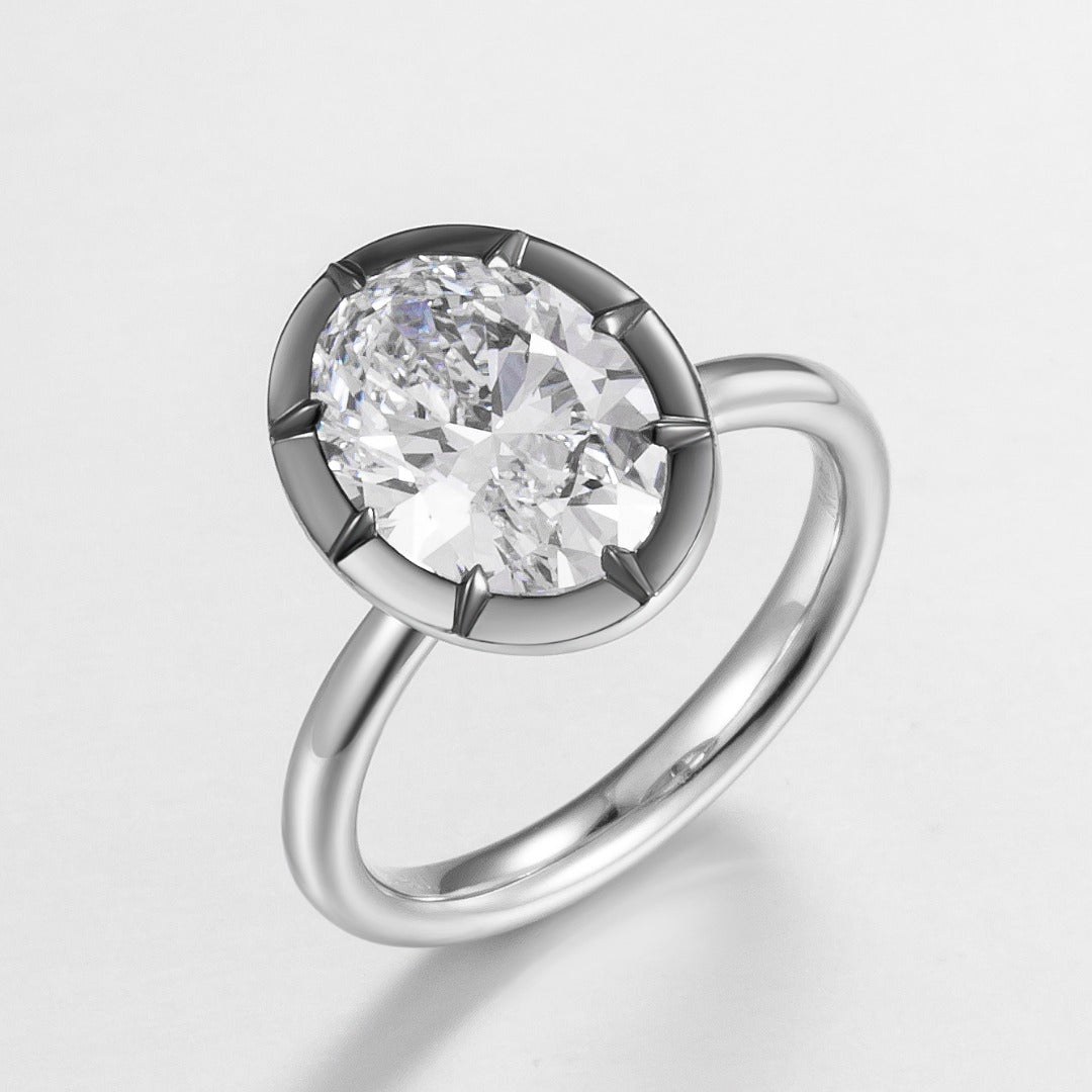 Serwa Jewellery | Lunar Embrace – PT900 Lab-Grown Diamond Ring