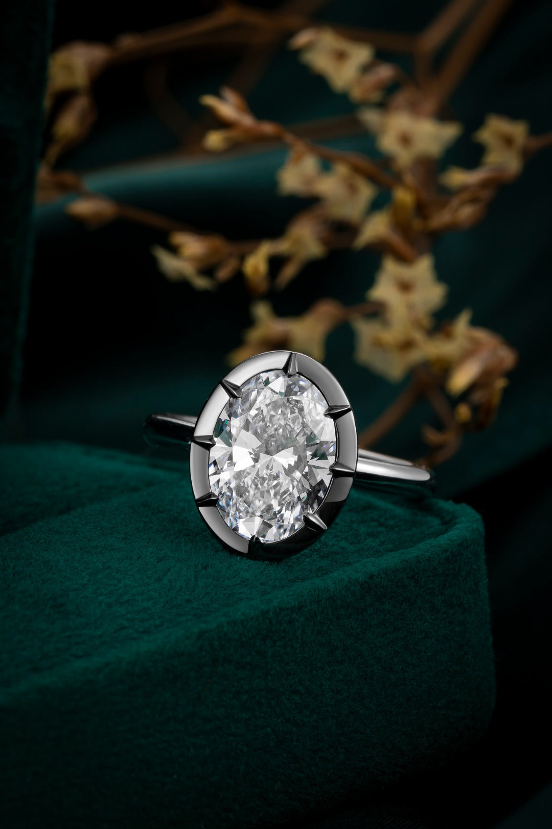 Serwa Jewellery | Lunar Embrace – PT900 Lab-Grown Diamond Ring