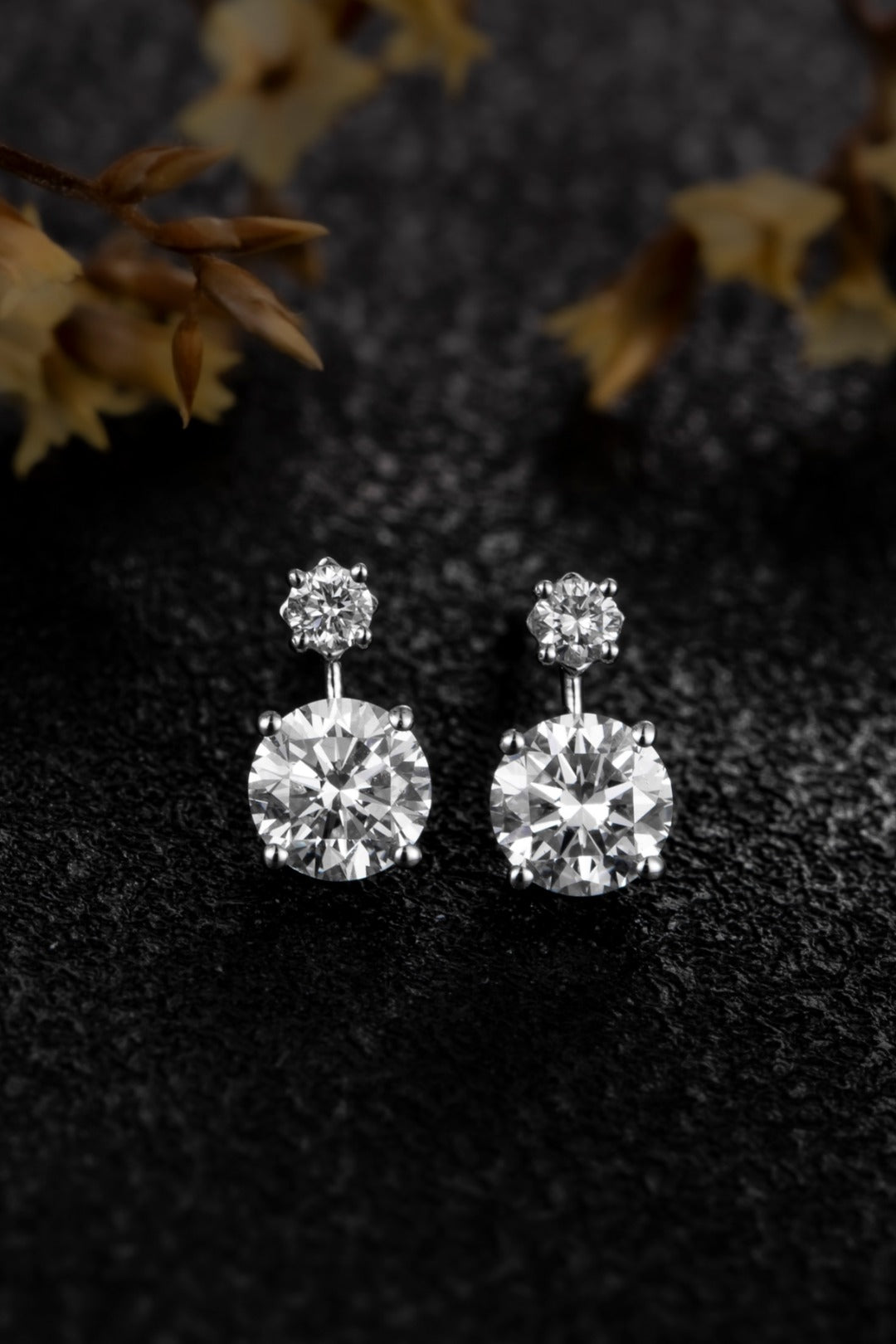 Serwa Jewellery | Twin Lumière – 14K Lab-Grown Diamond Earrings