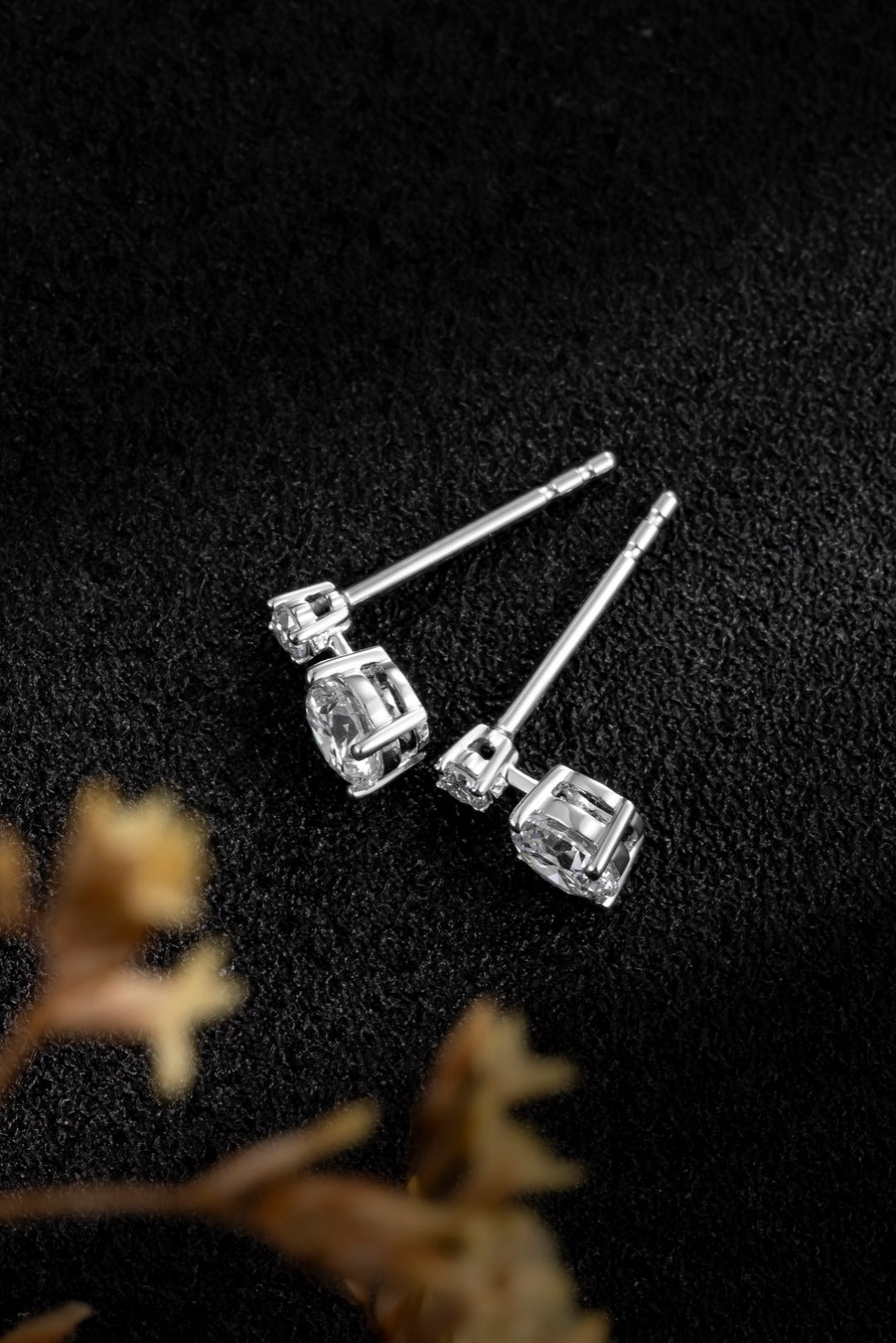 Serwa Jewellery | Twin Lumière – 14K Lab-Grown Diamond Earrings