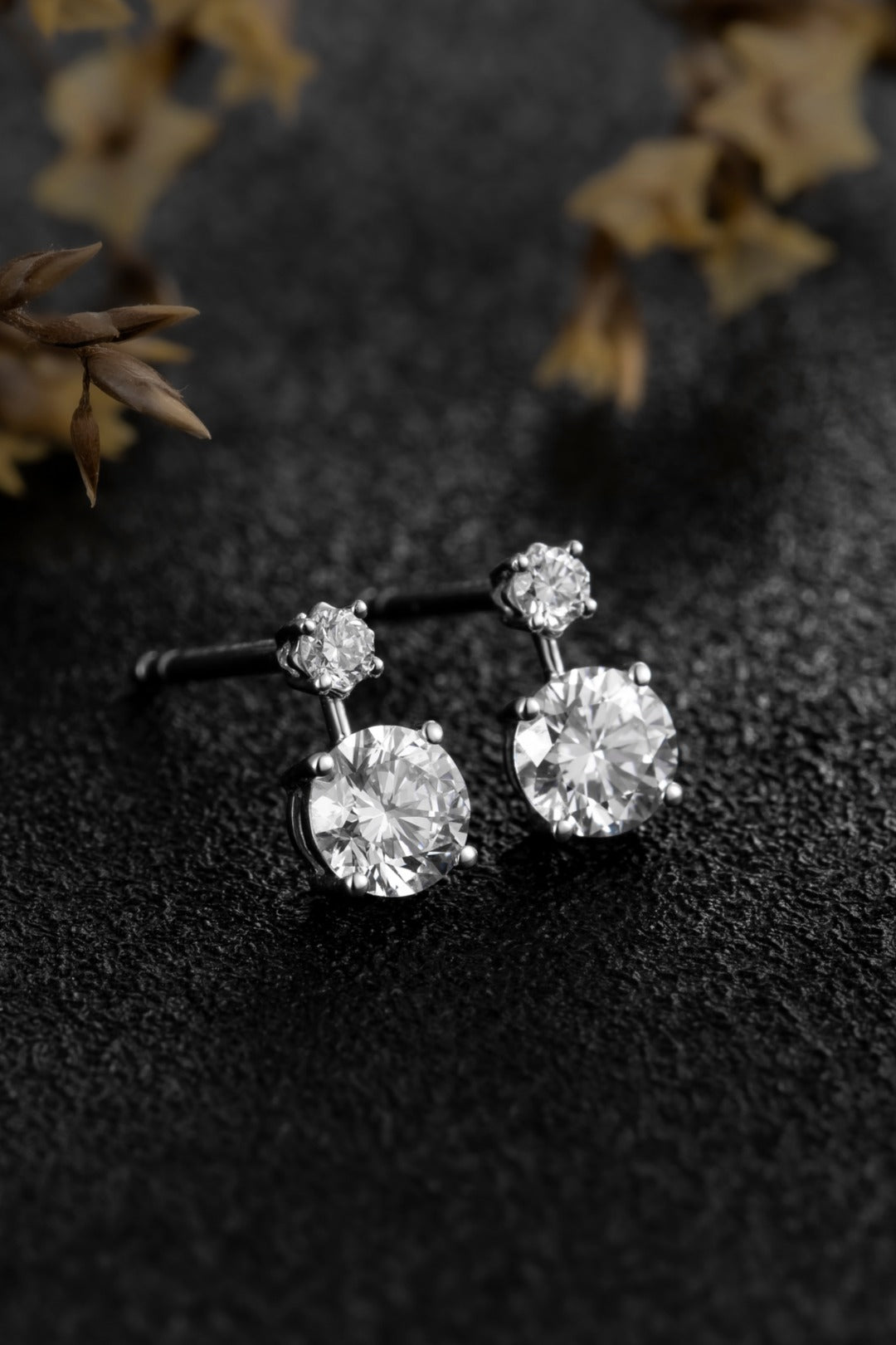 Serwa Jewellery | Twin Lumière – 14K Lab-Grown Diamond Earrings