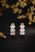 Serwa Jewellery | Golden Trio – 14K Lab-Grown Diamond Earrings