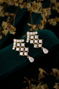 Serwa Jewellery | Gilded Lattice – 14K Lab-Grown Diamond Earrings