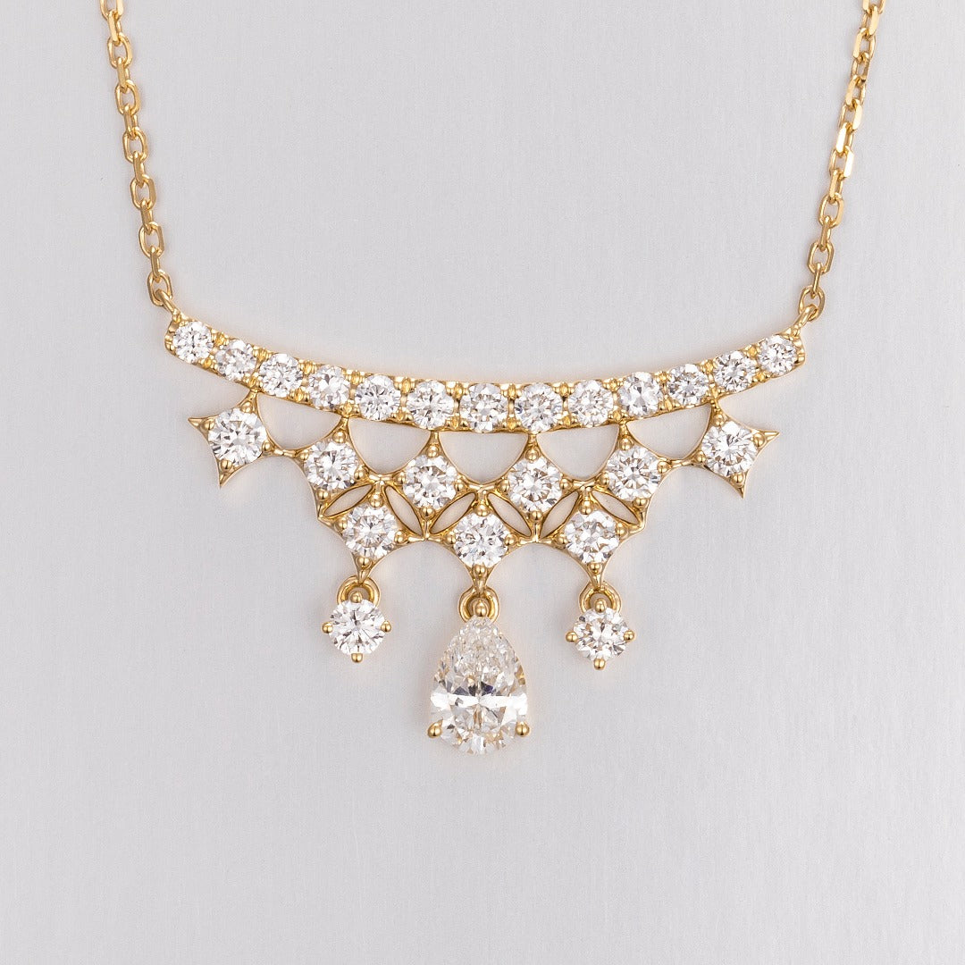 Serwa Jewellery | Luminous Crest – 14K Lab-Grown Diamond Necklace