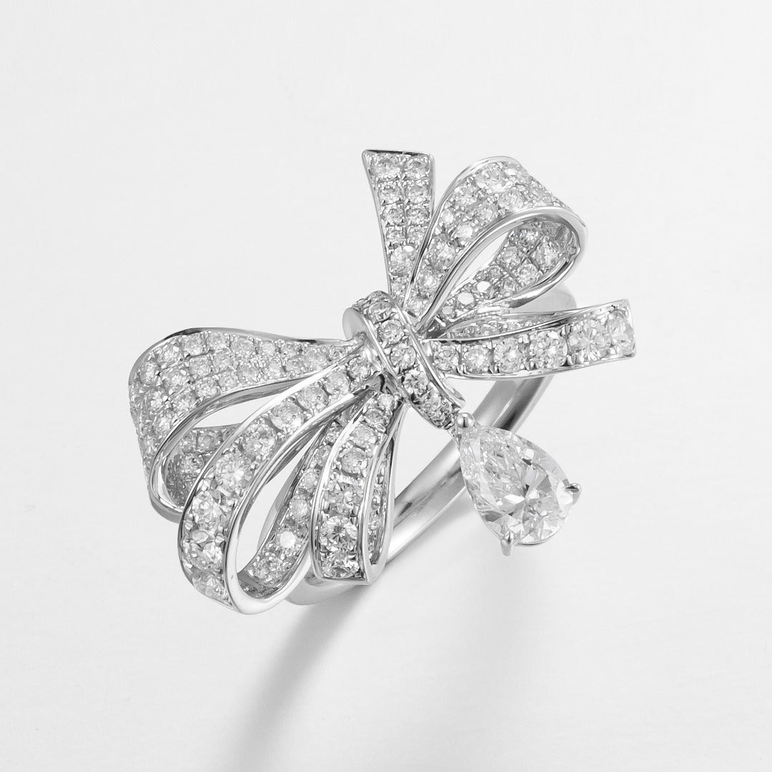 Serwa Jewellery | Ribbon Brilliance – 14K Lab-Grown Diamond Ring