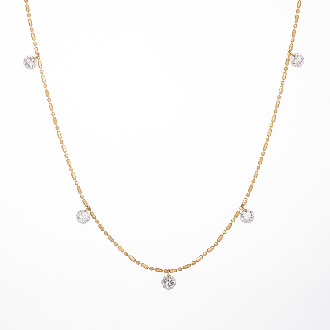 Serwa Jewellery | Celestial Drift – 18K Lab-Grown Diamond Necklace