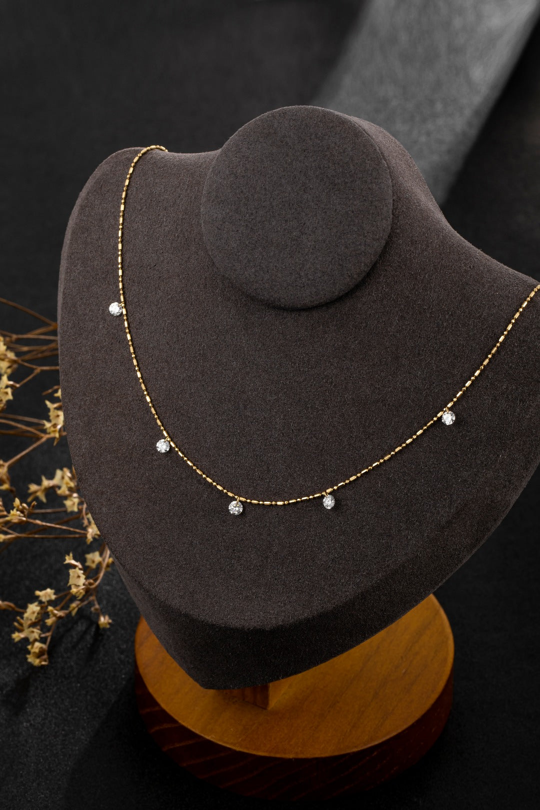 Serwa Jewellery | Celestial Drift – 18K Lab-Grown Diamond Necklace