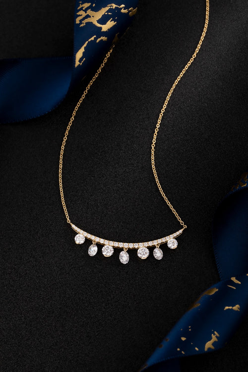 Serwa Jewellery | Celestial Arc – 14K Lab-Grown Diamond Necklace