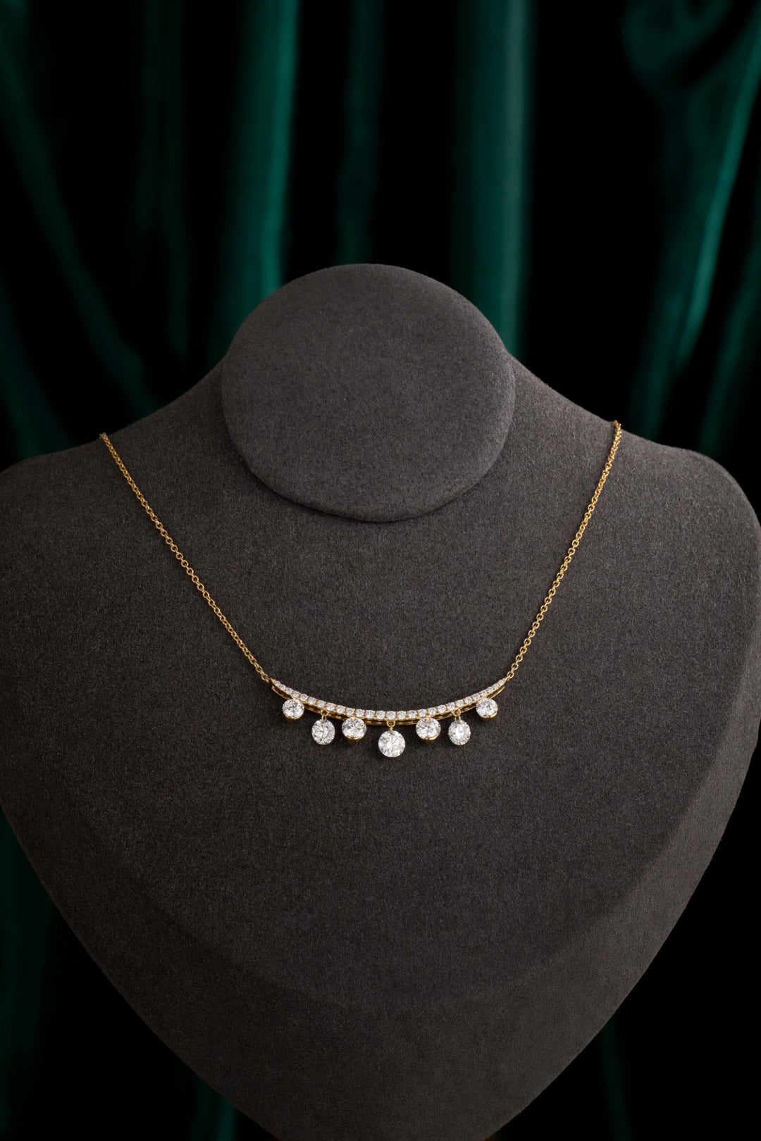 Serwa Jewellery | Celestial Arc – 14K Lab-Grown Diamond Necklace