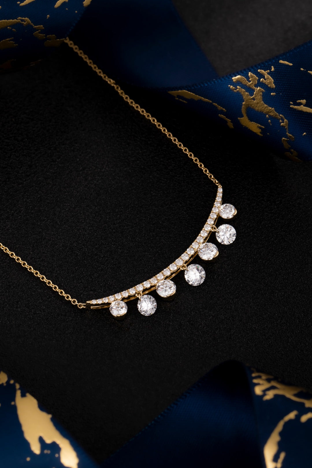 Serwa Jewellery | Celestial Arc – 14K Lab-Grown Diamond Necklace