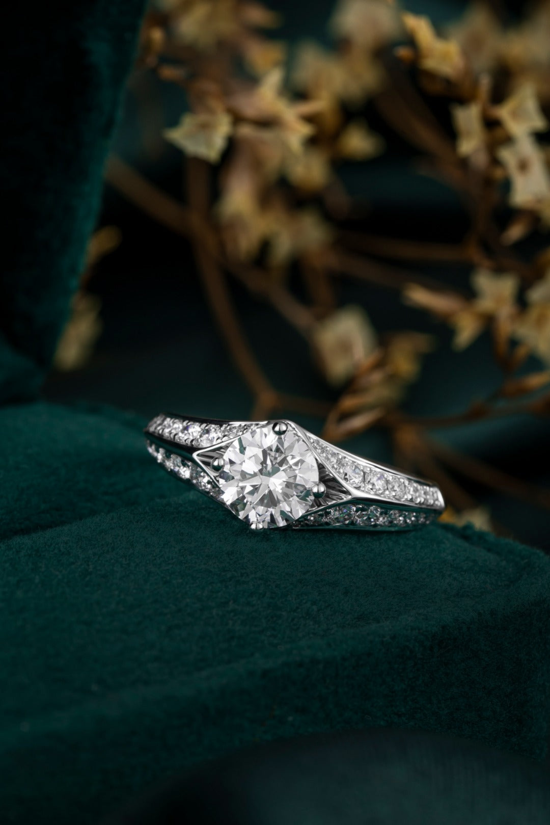 Serwa Jewellery | Classic Pavé-Set Lab-Grown Diamond Ring – PT900 Platinum