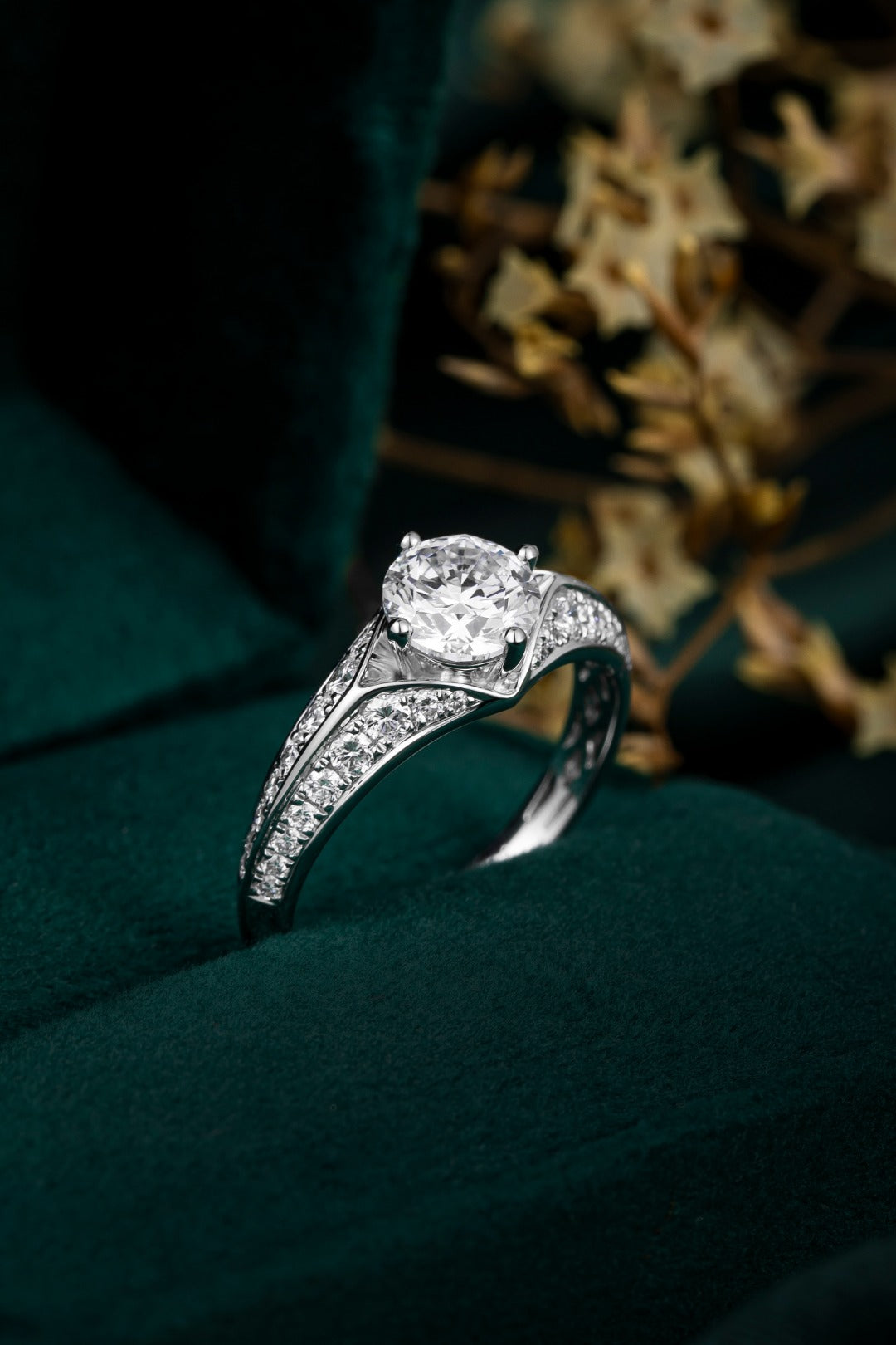Serwa Jewellery | Classic Pavé-Set Lab-Grown Diamond Ring – PT900 Platinum