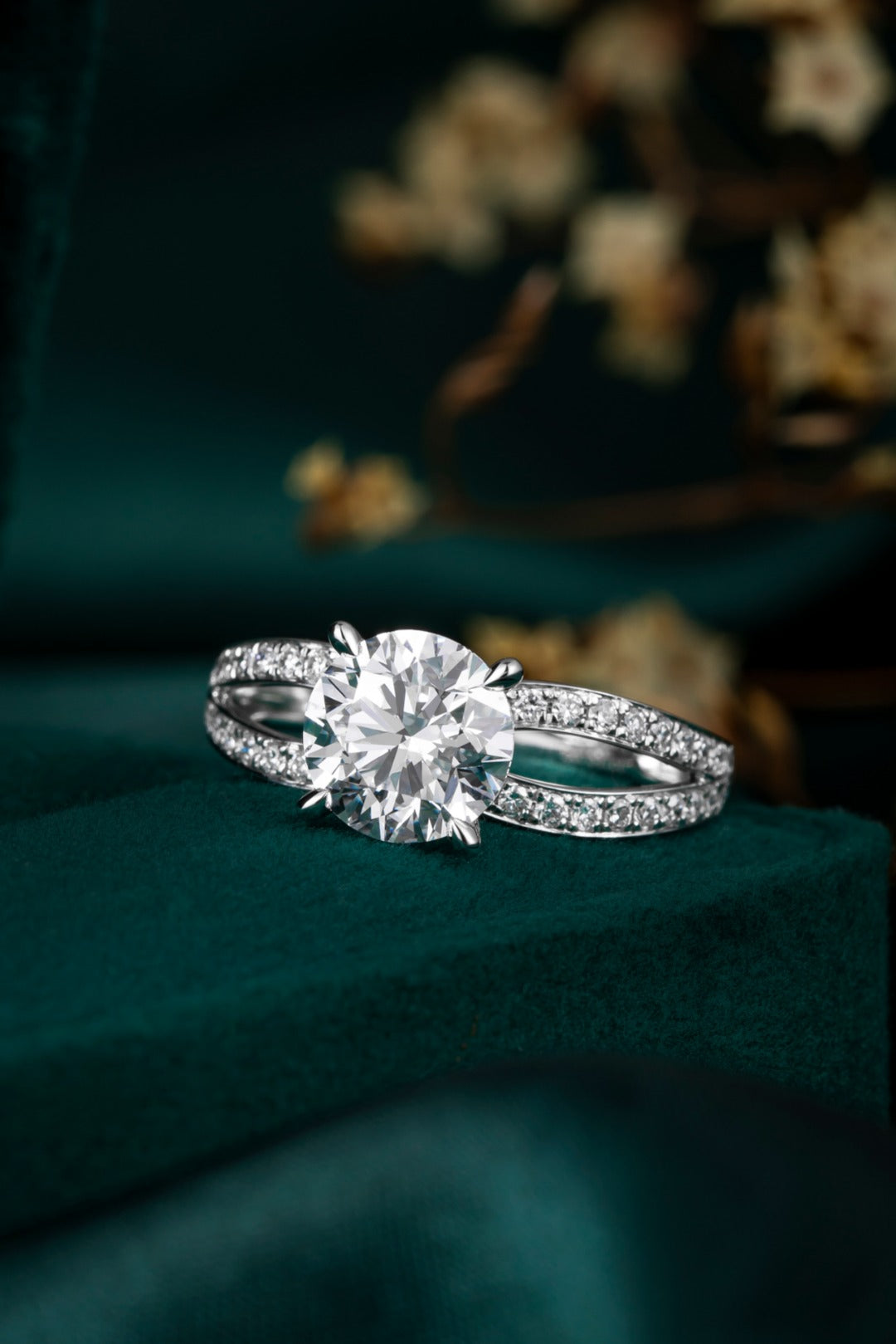 Serwa Jewellery | Radiant Flow – PT900 Lab-Grown Diamond Ring