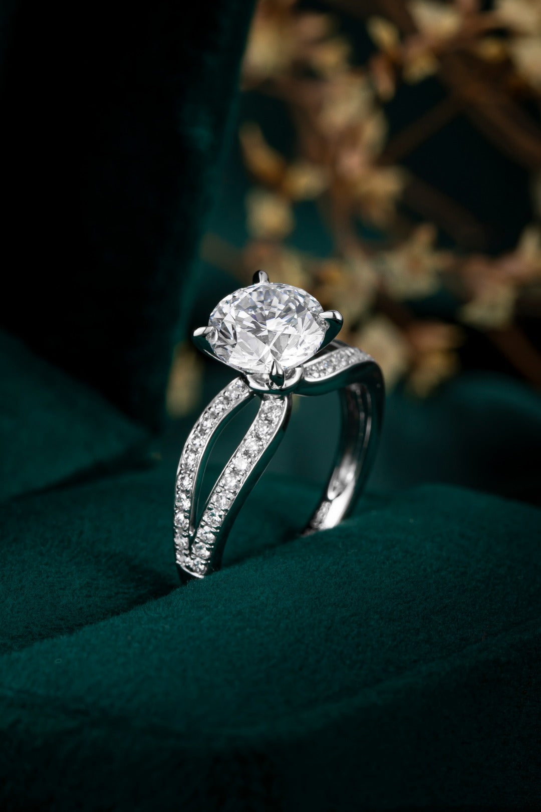 Serwa Jewellery | Radiant Flow – PT900 Lab-Grown Diamond Ring