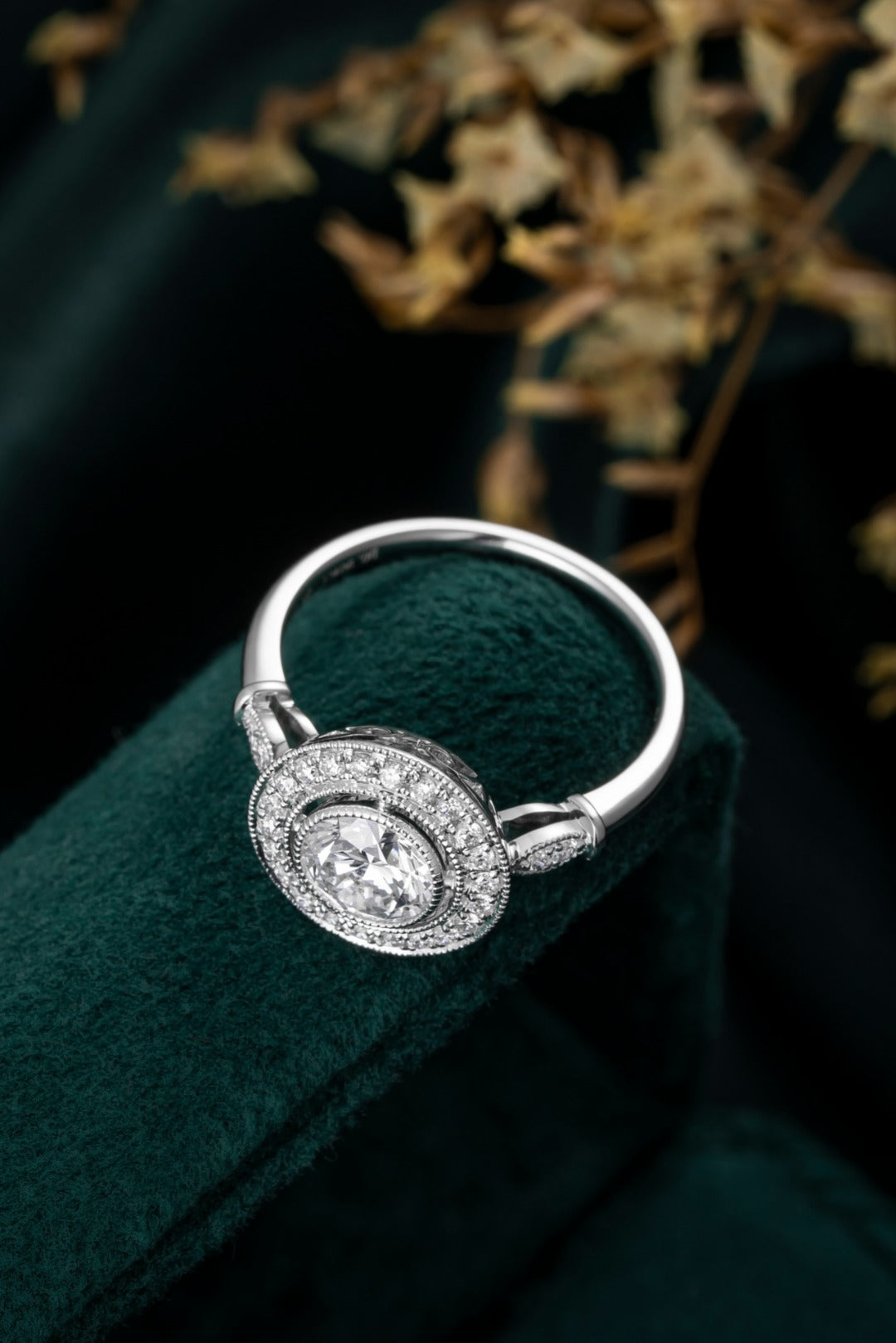Serwa Jewellery | Halo Grace – PT900 Lab-Grown Diamond Ring