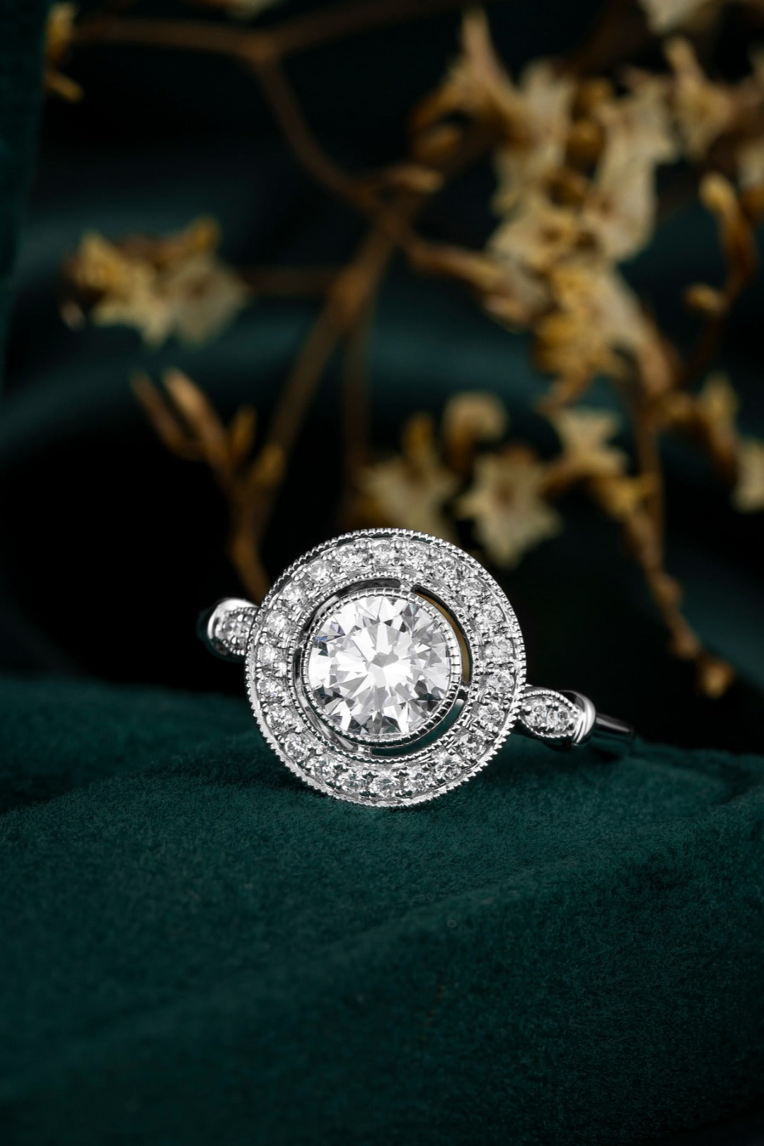 Serwa Jewellery | Halo Grace – PT900 Lab-Grown Diamond Ring