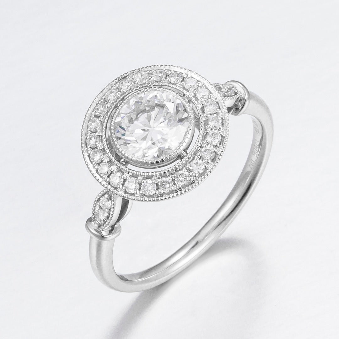 Serwa Jewellery | Halo Grace – PT900 Lab-Grown Diamond Ring
