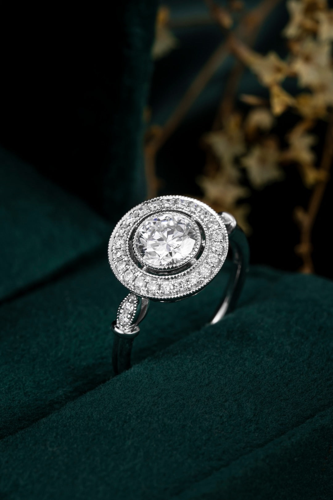 Serwa Jewellery | Halo Grace – PT900 Lab-Grown Diamond Ring