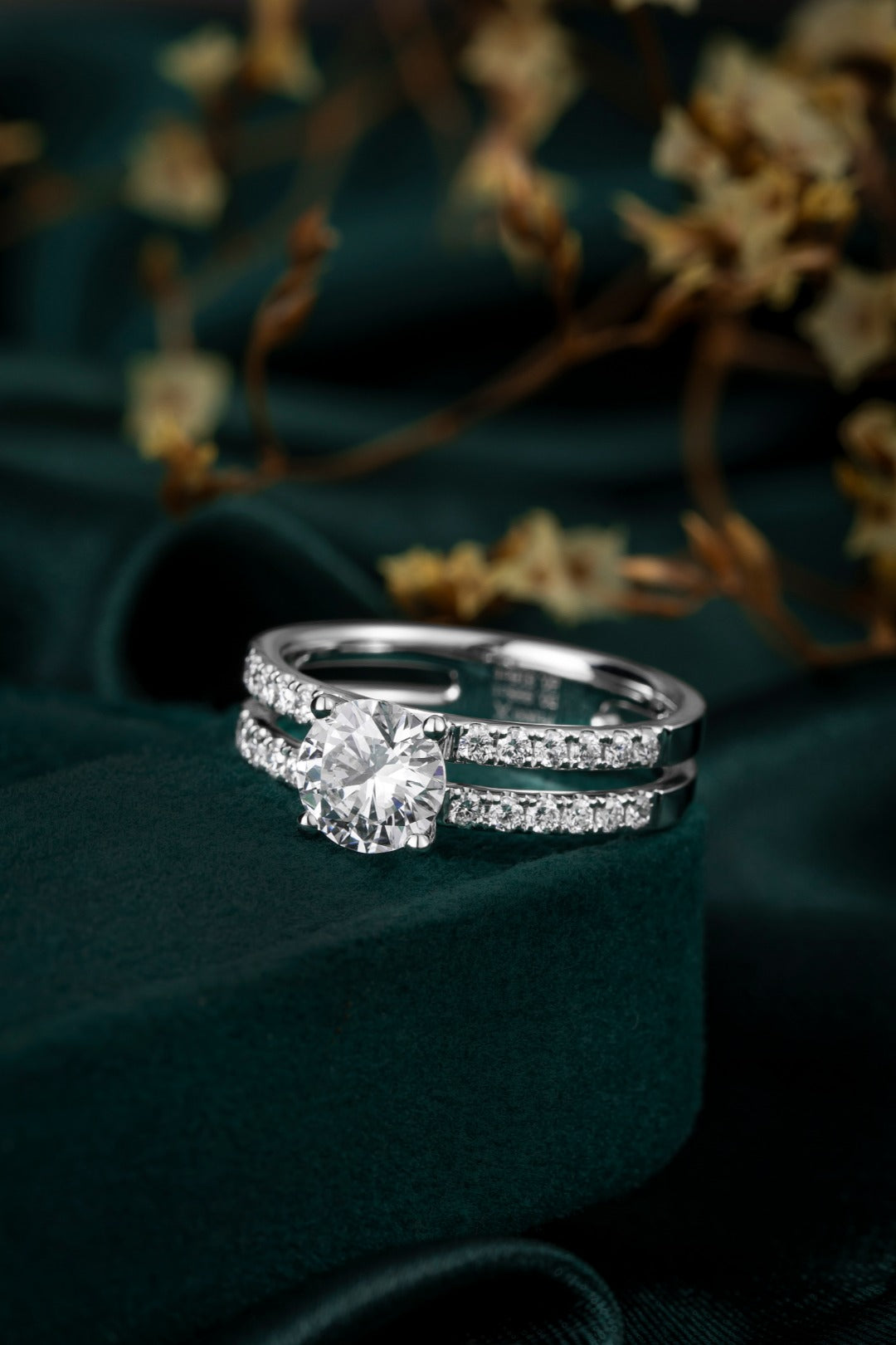Serwa Jewellery | Radiant Duo – PT900 Lab-Grown Diamond Ring