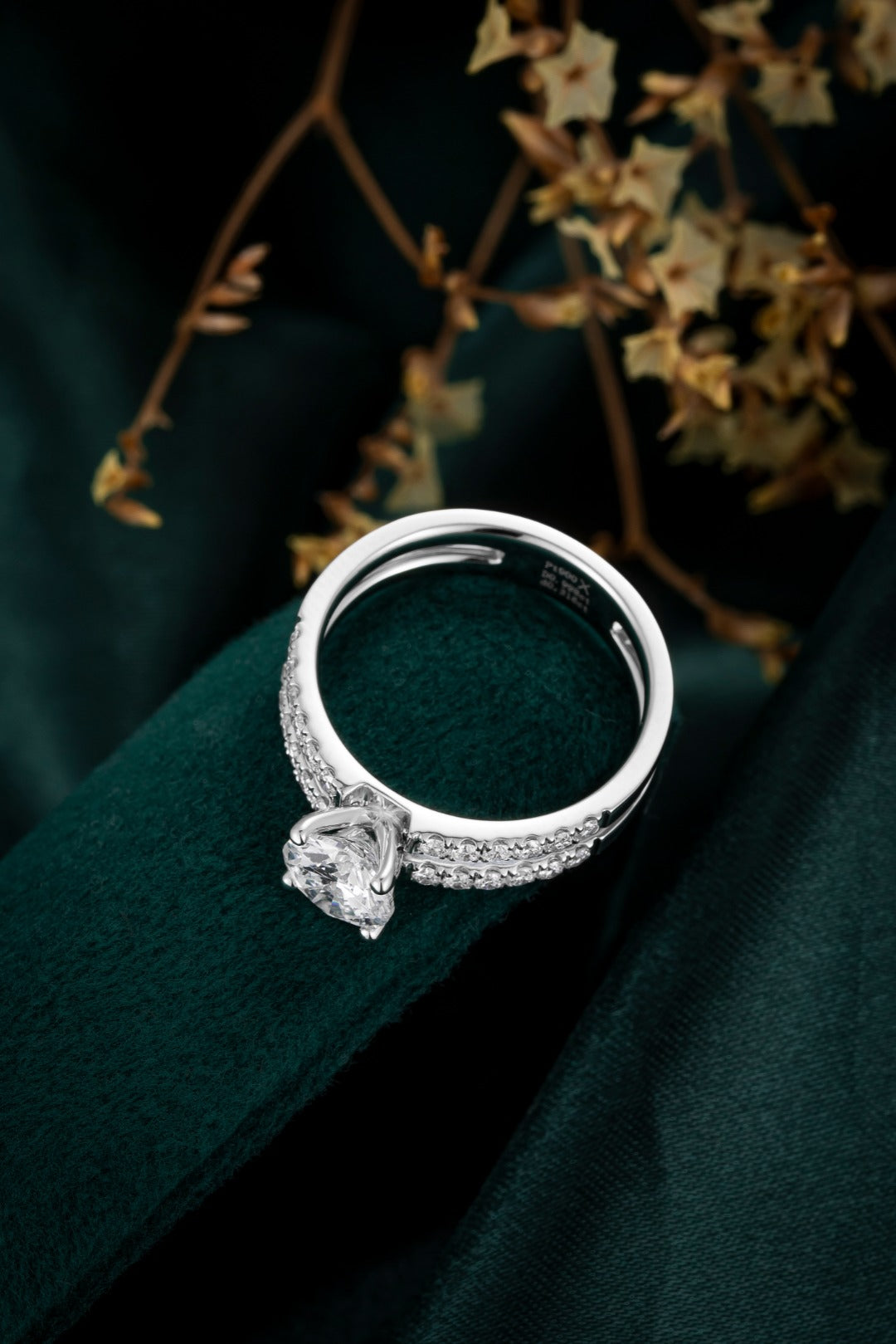 Serwa Jewellery | Radiant Duo – PT900 Lab-Grown Diamond Ring