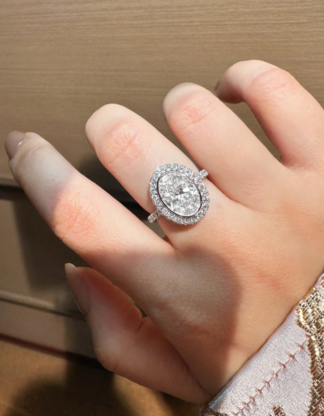 Serwa Jewellery | Halo Lumina – PT900 Lab-Grown Diamond Ring