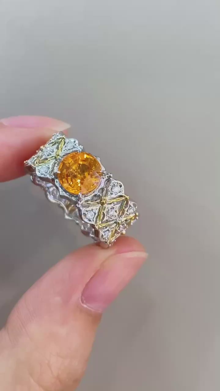 Serwa Jewellery | Fanta Fire – 1.75ct Natural Spessartine Garnet Ring